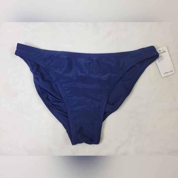 ❤️ Nike Swim Navy Blue Bikini Bottoms Size 14 - Picture 2 of 5